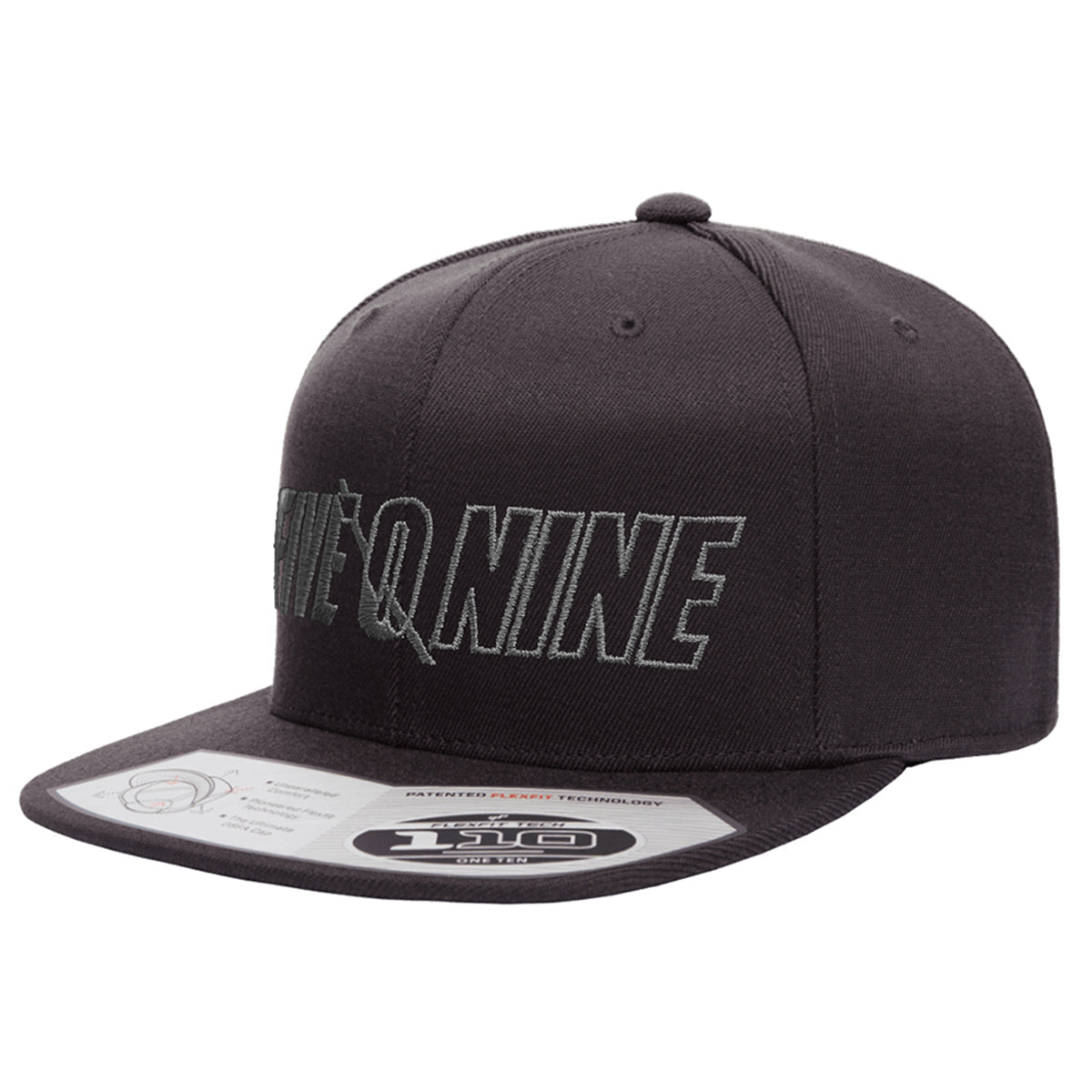 509 Flat Brim CVT Snapback Hat - Sharkskin